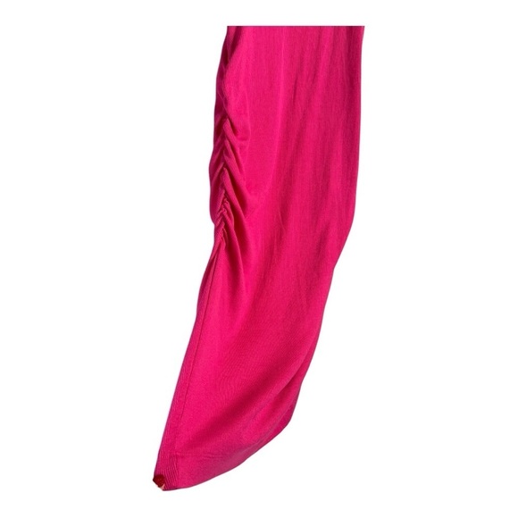 Michael Stars Demi Magenta Pink Sleeveless Ruched Tank Knit Dress SF2557P MP NEW - Picture 6 of 14